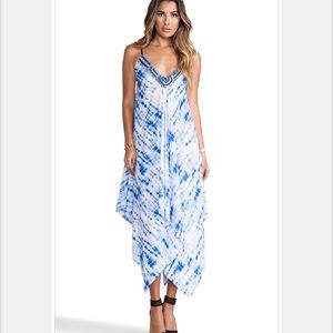 T-Bags LA blue tie dye dress